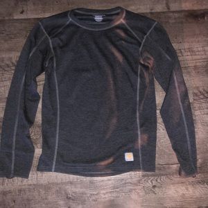 Carhartt grey long sleeve tee, small